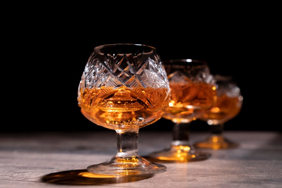 crystal whisky glasses